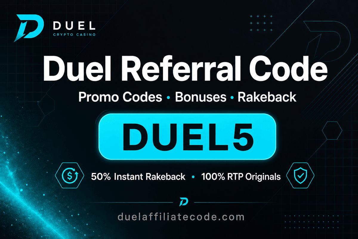 Duel.com affiliate code DUEL5 — instant rakeback bonus, promo codes, and high RTP